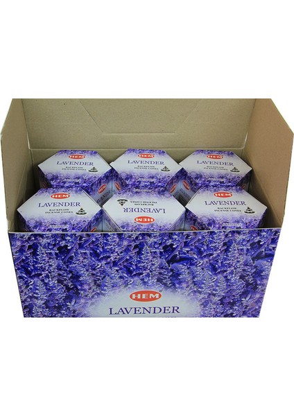 Original Boutique Lavanta Lavender Kokulu 480 Adet Uzun Yanma Süreli Konik Tütsü