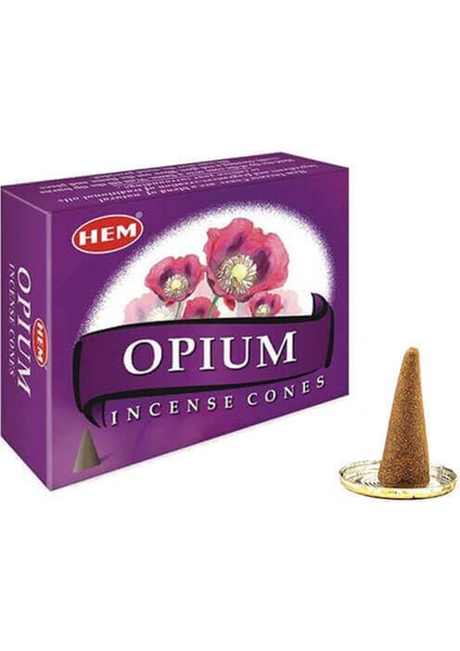 Rahatlatıcı Opium Kokulu Tütsü Altlığı Hediyeli 120 Adet Uzun Yanma Süreli Konik Tütsü fiyatları