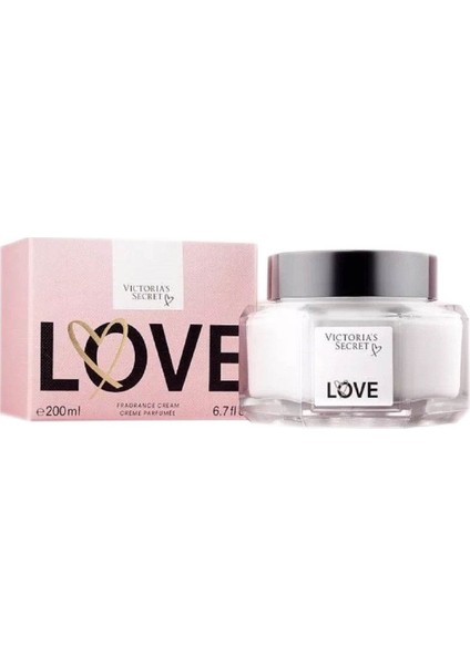 Love Fragrance Cream Cam Kavanoz Kadın Vücut Kremi 200 ml