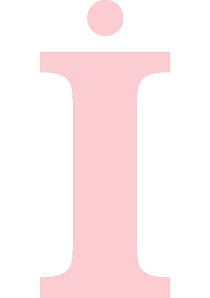 Karton Harf Banner Pembe I