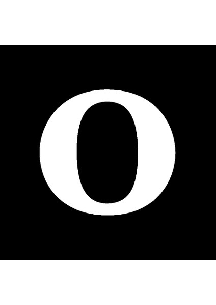 Karton Harf Banner Beyaz O