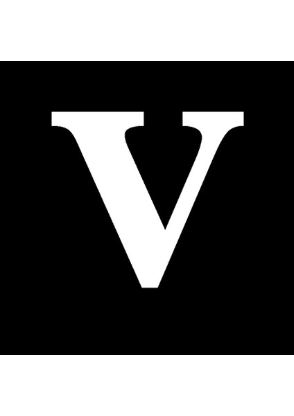 Karton Harf Banner Beyaz V