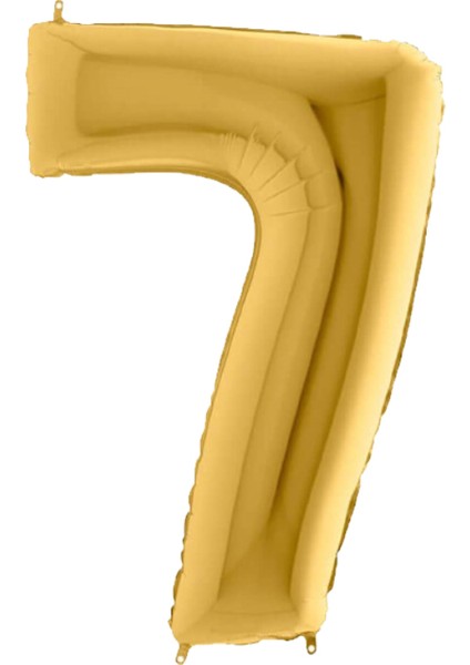 Gold Folyo Balon 7 Rakamı 40 Cm.