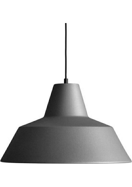 Retro Gri Metal Sarkıt Avize Rustik Tekli Sarkıt Cafe Mutfak Aydınlatma 30 cm