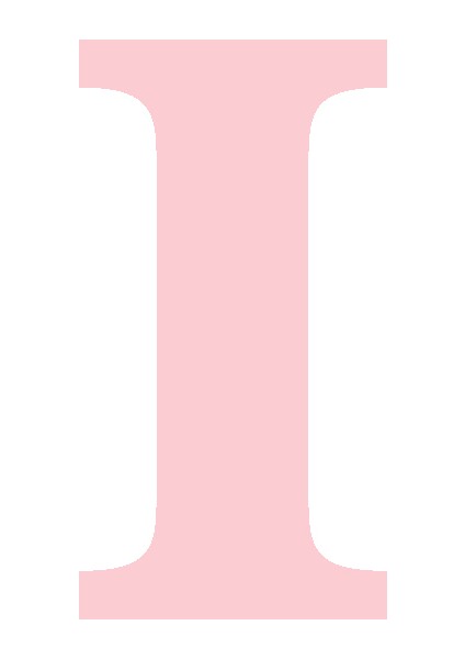 Karton Harf Banner Pembe I