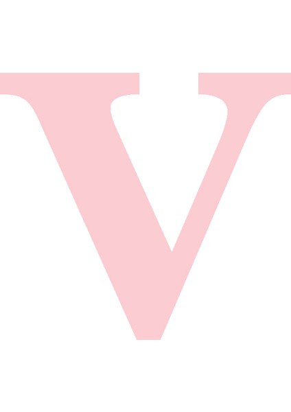 Karton Harf Banner Pembe V