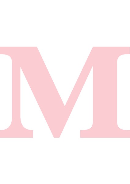 Karton Harf Banner Pembe M