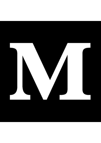 Karton Harf Banner Beyaz M