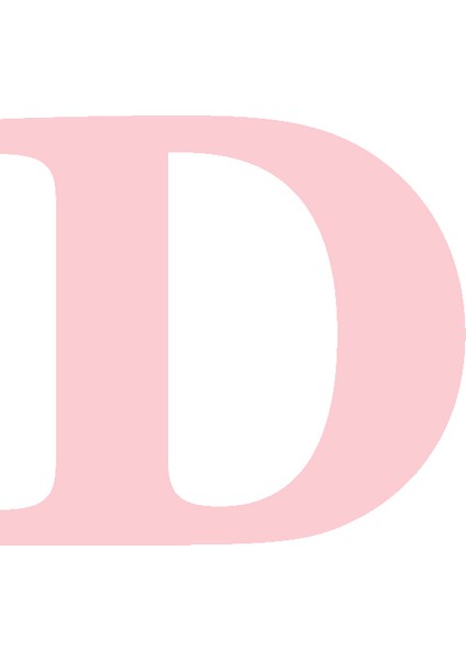 Karton Harf Banner Pembe D