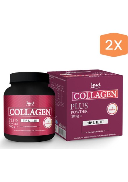 Collagen Plus Powder 300 G - Toz 2 Adet