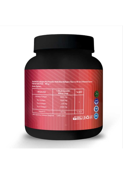 Collagen Plus Powder 300 G - Toz 2 Adet