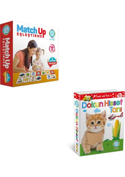 Circle Toys Match Up Eşleştirme + Dokun Hisset Tanı Kartları