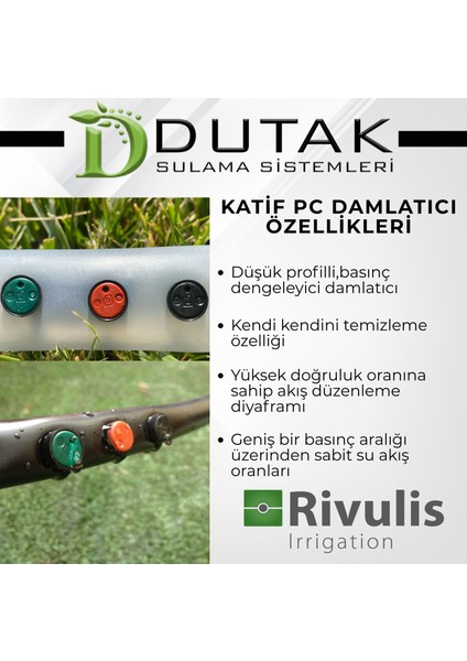 8,40 Lt/h 500'LÜ Katif Pc - Basınç Ayarlı Damlatıcı