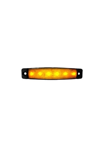 6 LED 24 V Parmak Lamba Sarı 10 Adet