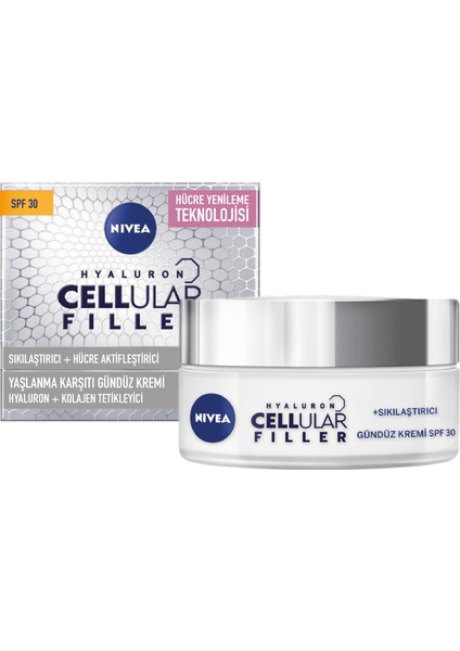 Hyaluron Cellular Filler + Sıkılaştırıcı Gündüz Kremi Spf 30 50 ml
