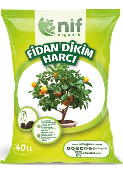 Nif Organik Fidan Dikim Harcı 40 lt