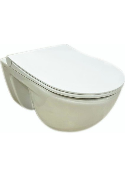 S40 Rim-Ex (Kanalsız) Asma Klozet+Vitra Yavaş Kapak