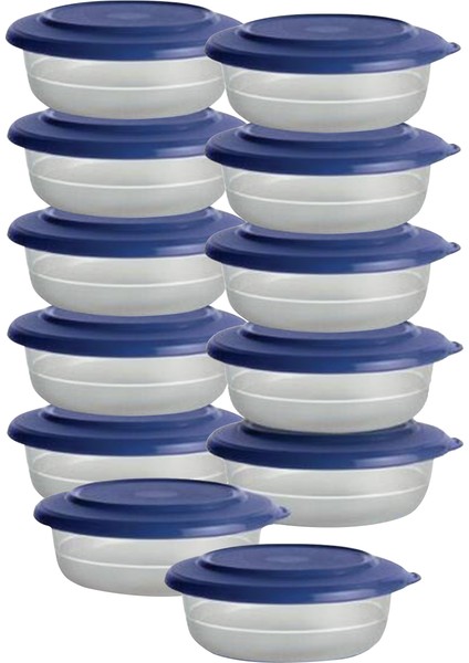 Kristal Lacivert Kase 12'lı Set
