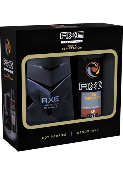 Black Edt Parfüm 100 ML + Axe Dark Temptation Deodorant Sprey 150 ML 2'li Set