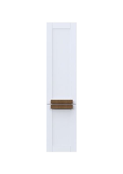 Pio Antique White Banyo Boy Dolabı Mat Beyaz Ahşap Kulplu Sağ Açılır modelleri