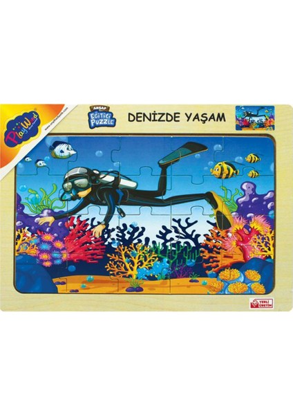 Ahşap Eğitici Puzzle Denizde Yaşam ONY-188