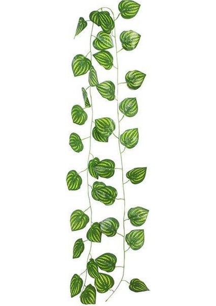 Yapay Sarmaşık Sarı Çizgili Yapay Çiçek Dekoru 230CM