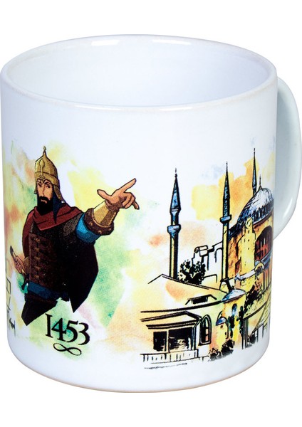 Ayasofya 1453 Desenli Saplı Kupa Bardak