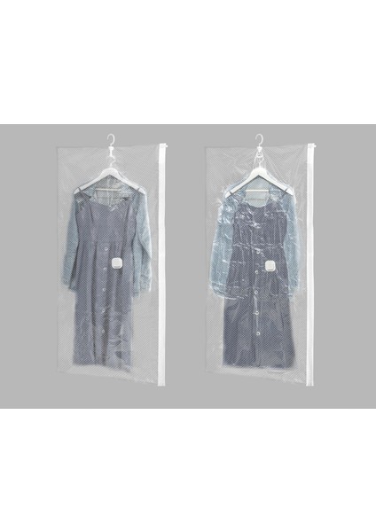 Alceo Vakumlu Askılı Elbise Kılıfı - Beyaz