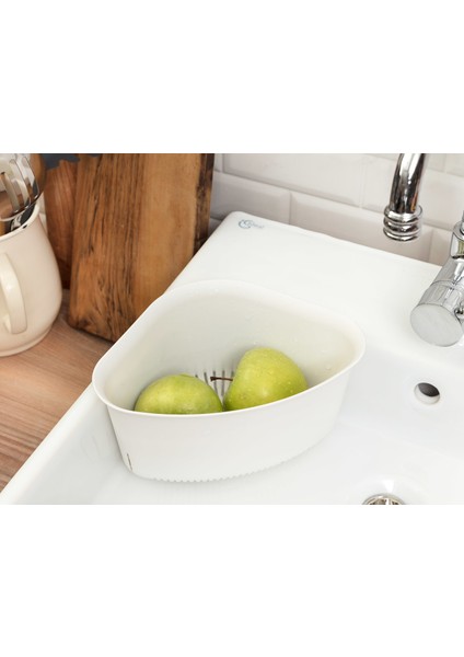 Chrest Üçgen Lavabo Süzgeci - Soft Ekru