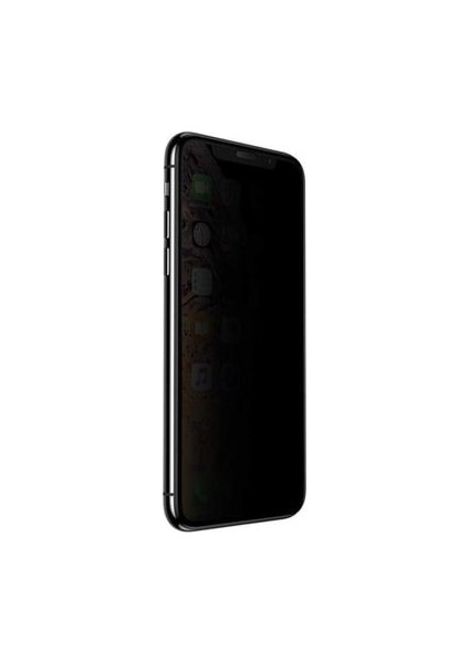 Apple iPhone XS Tam Kaplayan 5D Hayalet Privacy Cam