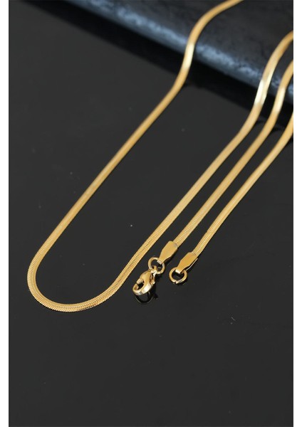 Gold Çelik Erkek İtalyan Zincir Kolye