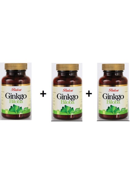 3 Adet Ginkgo Biloba 600 mg 60+60+60 Tablet