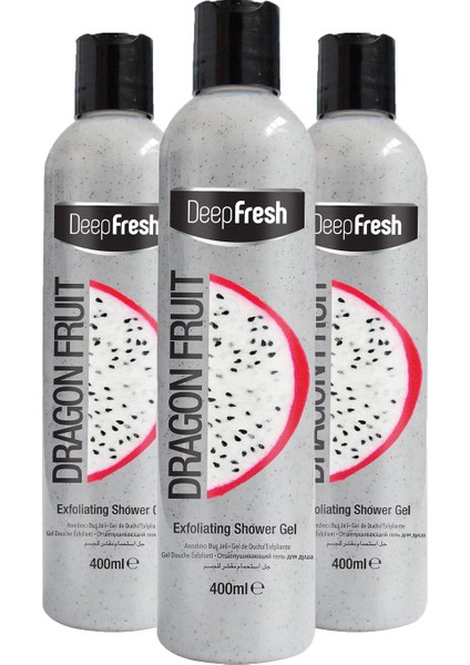 Deep Fresh Arındırıcı Duş Jeli Ejder Meyvesi 3 x 400 ml