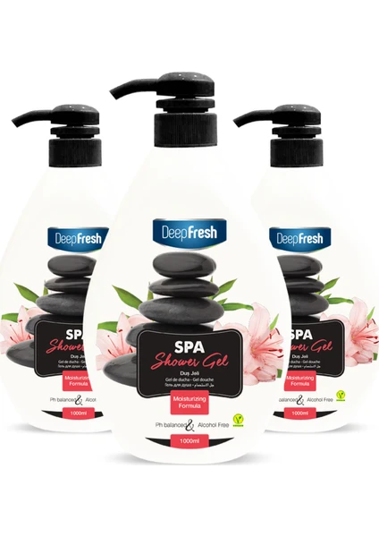 Deep Fresh Spa Duş Jeli 3 x 1 Lt