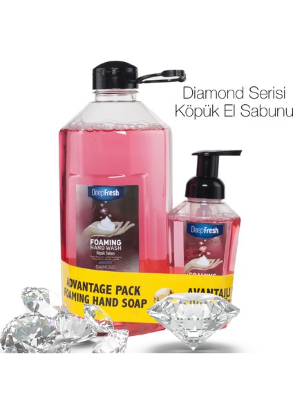 Diamond Köpük Sabun Ruby 2,5 Lt & 400 ml Avantaj Paketi