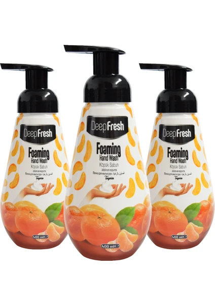 Deep Fresh Meyve Köpük Sabun Mandalina 3 x 400 ml