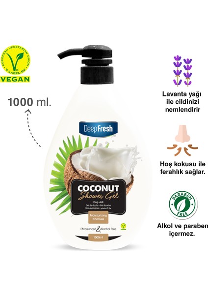 Duş Jeli Coconut 1 Lt