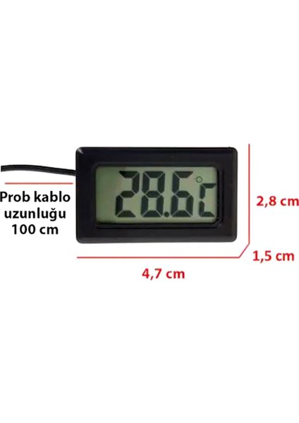Mini Dijital Problu Termometre fırsatları