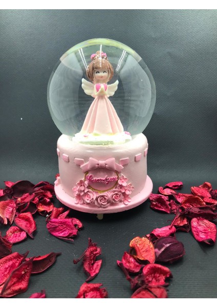 Çiko Toys Pembe Melek Kendinden Püskürtmeli Müzikli Işıklı Büyük Boy Kar Küresi fiyatları