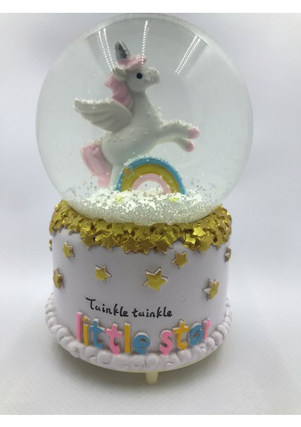 Çiko Toys Unicorn Atlı Büyük Boy Kar Küresi Kendinden Püskürtmeli Işıklı ve Müzikli Pilli fiyatları