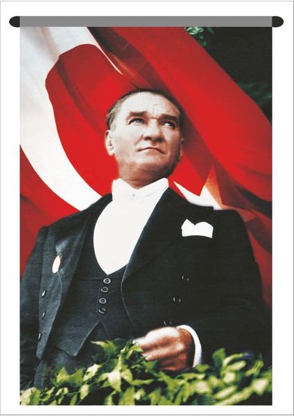 Bayrak Atatürk Posteri 100 x 150 cm