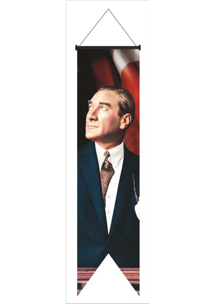 Bayrak Atatürk Posteri 50 x 200 cm