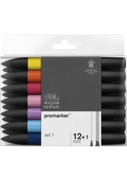 Winsor & Newton ProMarker Set 1 12 Renk