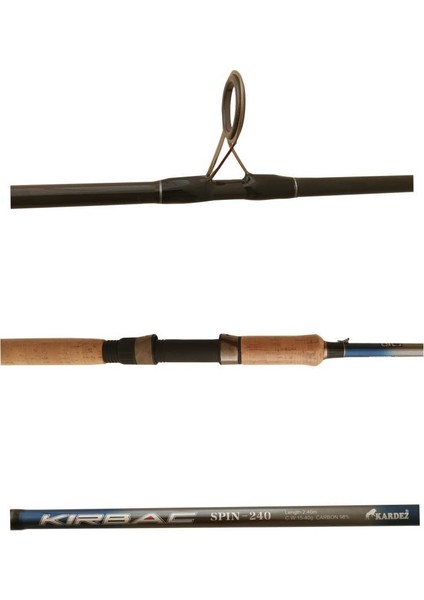 Kırbac Karbon Spin Kamış 240 cm Atçek Kamışı 15-40 gr
