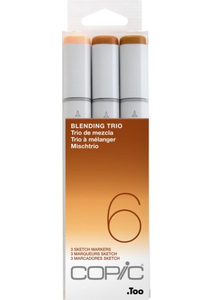 Sketch 3lü Marker Kalem Set Blending Trio 6