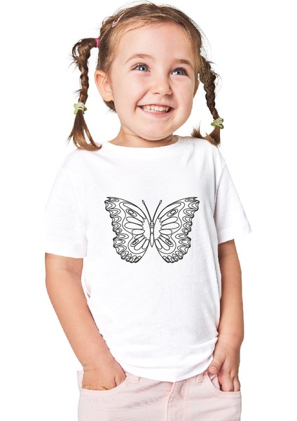 Kelebek Boyama T-Shirt 4-6