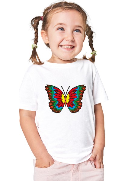 Kelebek Boyama T-Shirt 4-6