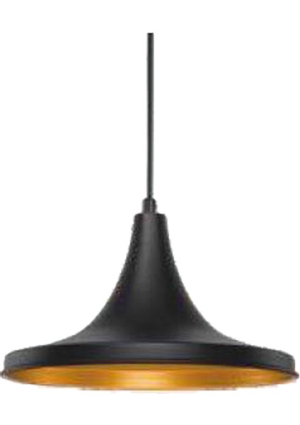 Siyah Metal Dekoratif Tekli Sarkıt Avize CT-8213