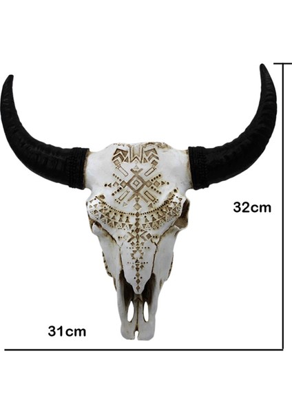 Bufalo Kafası Duvar Süsü 32CM
