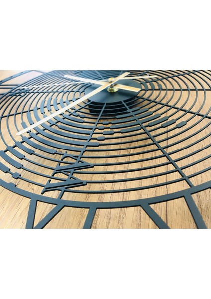 Dekoratif Metal Duvar Saati Pusula Temalı Dünya Haritası fiyatları